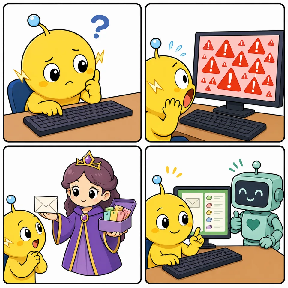 クォート違い（4コマ漫画）